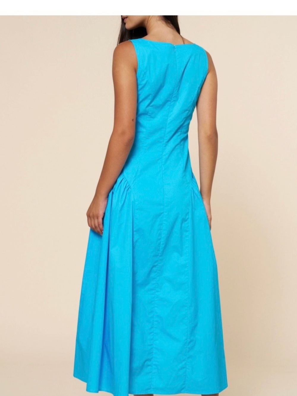 Sleeveless Turquoise Maxi Dress - Brand Not Specified